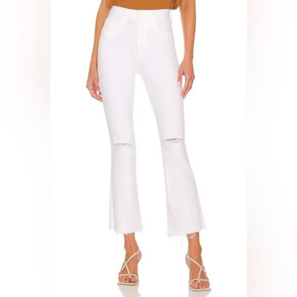 MOTHER High Rise White Jeans - Picture 1 of 11